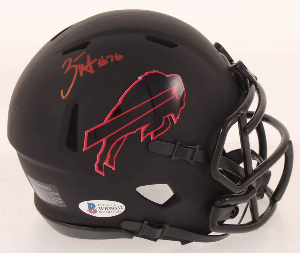 Football Helmet Buffalo Bills Unsigned Eclipse Black Authentic