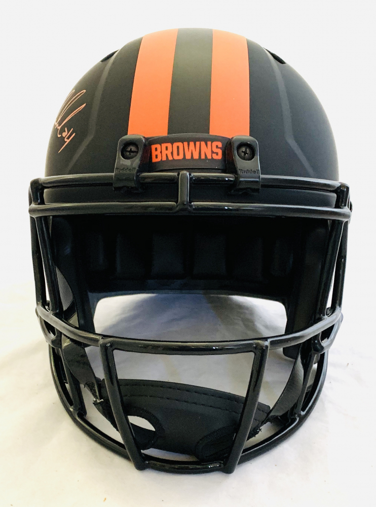 Nick Chubb Signed Browns Full-Size Eclipse Alternate Speed Helmet (Beckett COA) at PristineAuction.com Nick Chubb Signed Browns Full-Size Eclipse Alternate Speed Helmet (Beckett COA) at PristineAuction.com