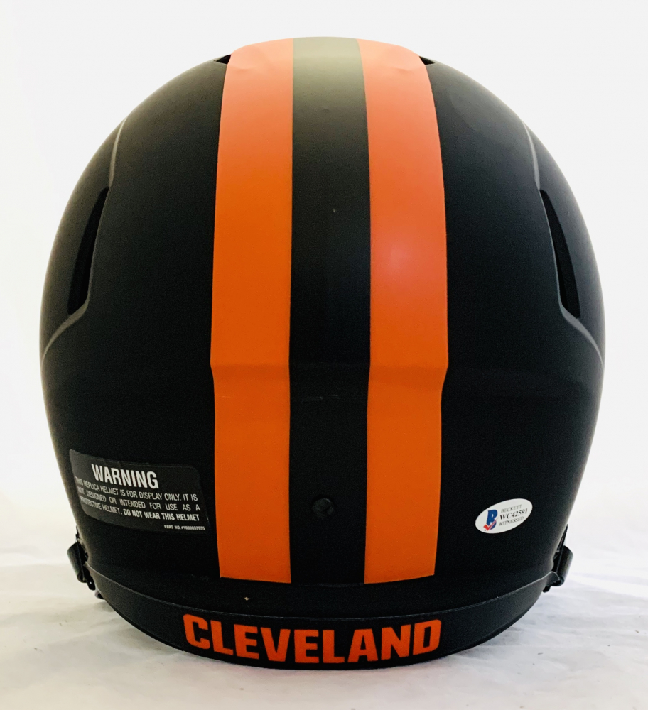 Nick Chubb Signed Browns Full-Size Eclipse Alternate Speed Helmet (Beckett COA) at PristineAuction.com Nick Chubb Signed Browns Full-Size Eclipse Alternate Speed Helmet (Beckett COA) at PristineAuction.com