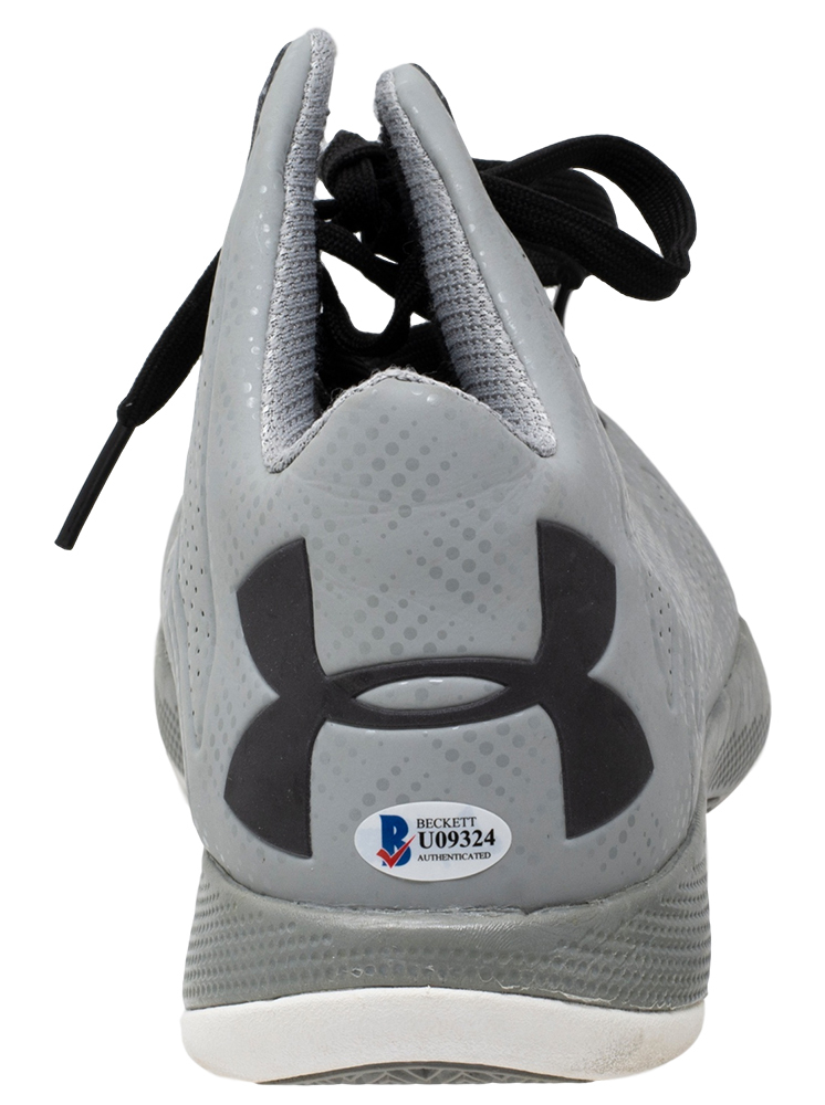 Kemba Walker Signed Pair of (2) Under Armour Basketball Shoes Inscribed "Stay In School!" (Beckett) at PristineAuction.com Kemba Walker Signed Pair of (2) Under Armour Basketball Shoes Inscribed "Stay In School!" (Beckett) at PristineAuction.com