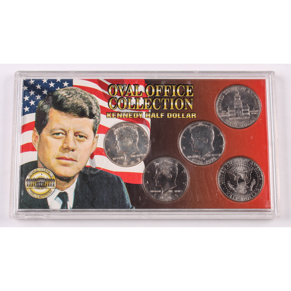 John F. Kennedy HalfDollar "Oval Office Collection" Set with (5) Coins