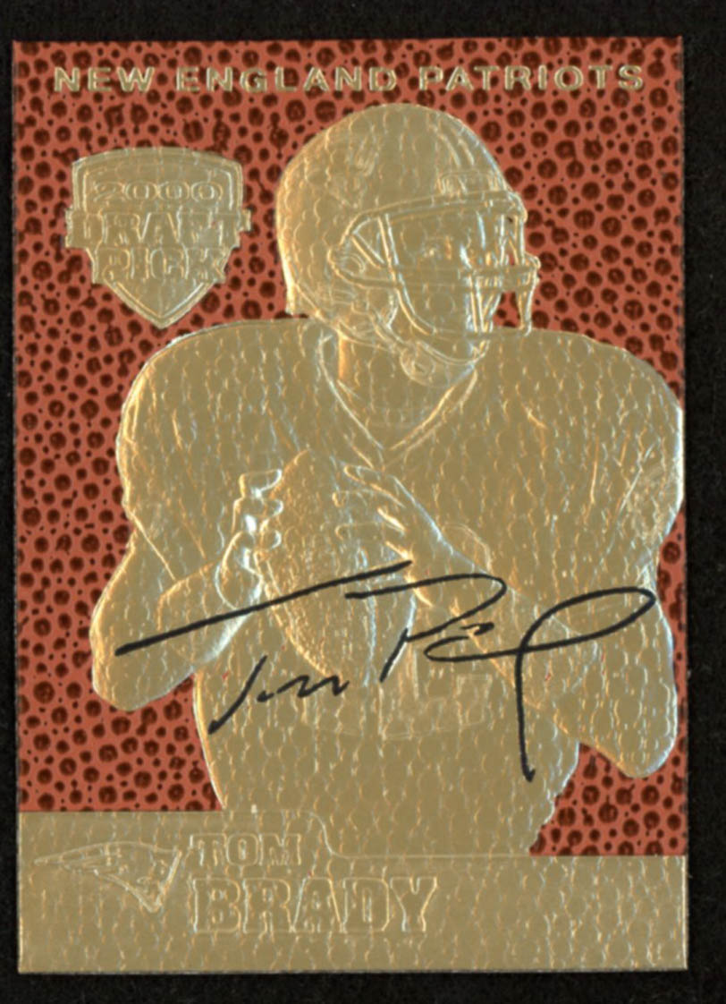 Tom Brady Draft Pick 23 KT Gold Card - 2006 Merrick Mint Feel The Game at PristineAuction.com Tom Brady Draft Pick 23 KT Gold Card - 2006 Merrick Mint Feel The Game at PristineAuction.com