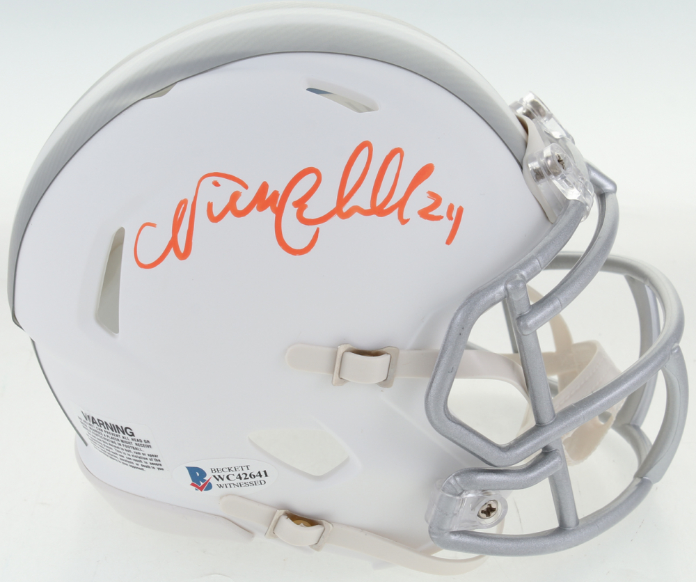 Nick Chubb Signed Browns White ICE 