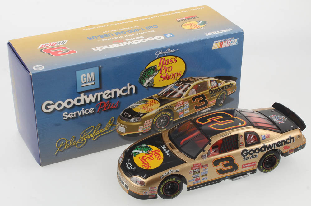 Dale Earnhardt LE 1:24 Scale Die Cast Car with #3 Bass Pro Shops 1998 Monte Carlo at PristineAuction.com Dale Earnhardt LE 1:24 Scale Die Cast Car with #3 Bass Pro Shops 1998 Monte Carlo at PristineAuction.com
