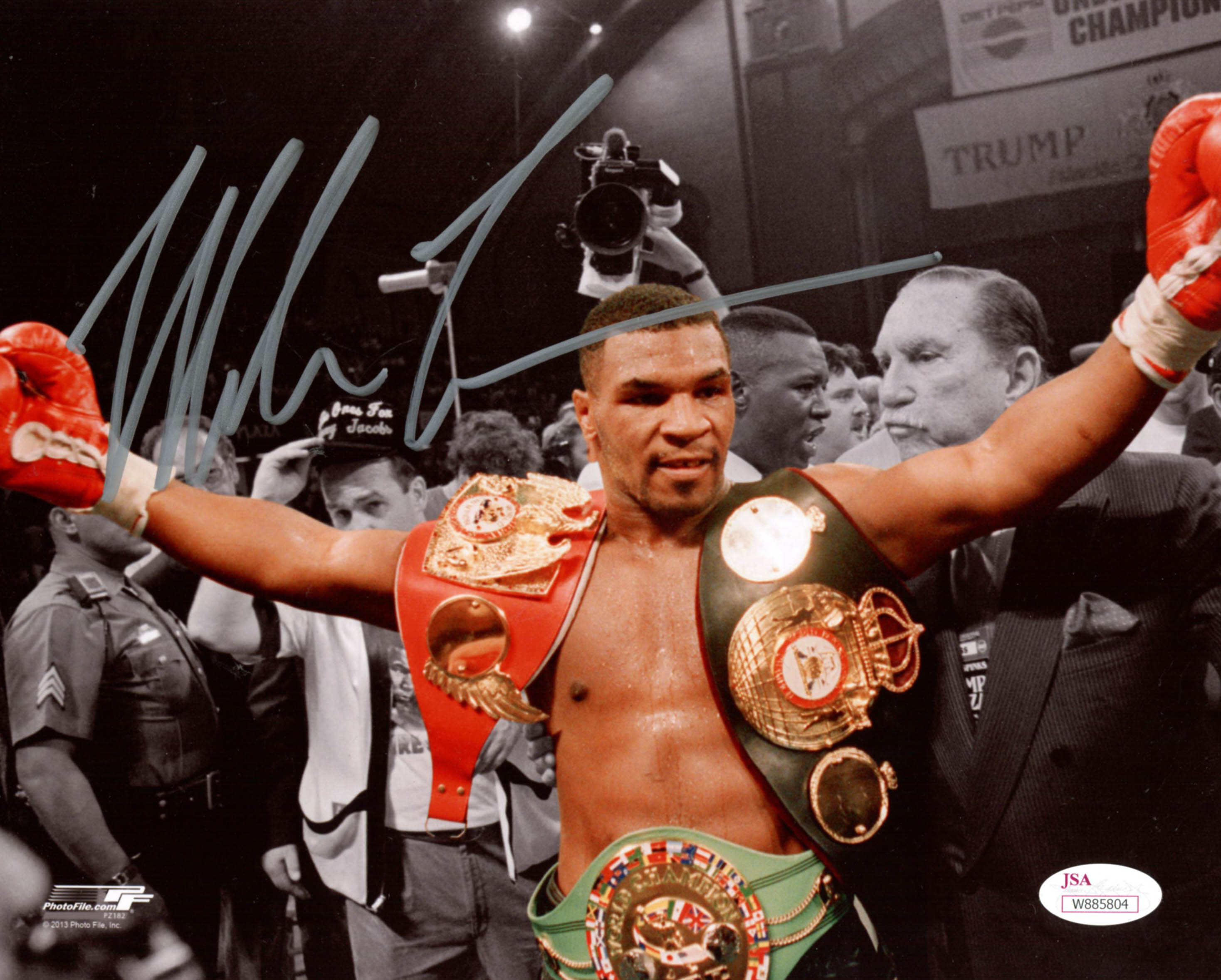 Mike Tyson Signed 8x10 Photo (JSA Hologram) at PristineAuction.com Mike Tyson Signed 8x10 Photo (JSA Hologram) at PristineAuction.com
