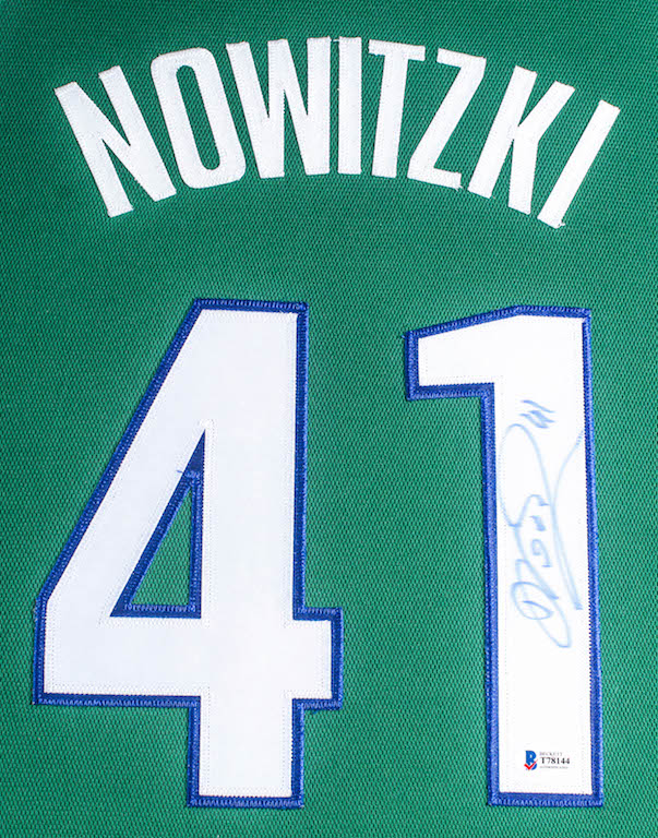 Dirk Nowitzki Signed 35.5x43.5 Custom Framed Jersey Display (Beckett Hologram) at PristineAuction.com Dirk Nowitzki Signed 35.5x43.5 Custom Framed Jersey Display (Beckett Hologram) at PristineAuction.com