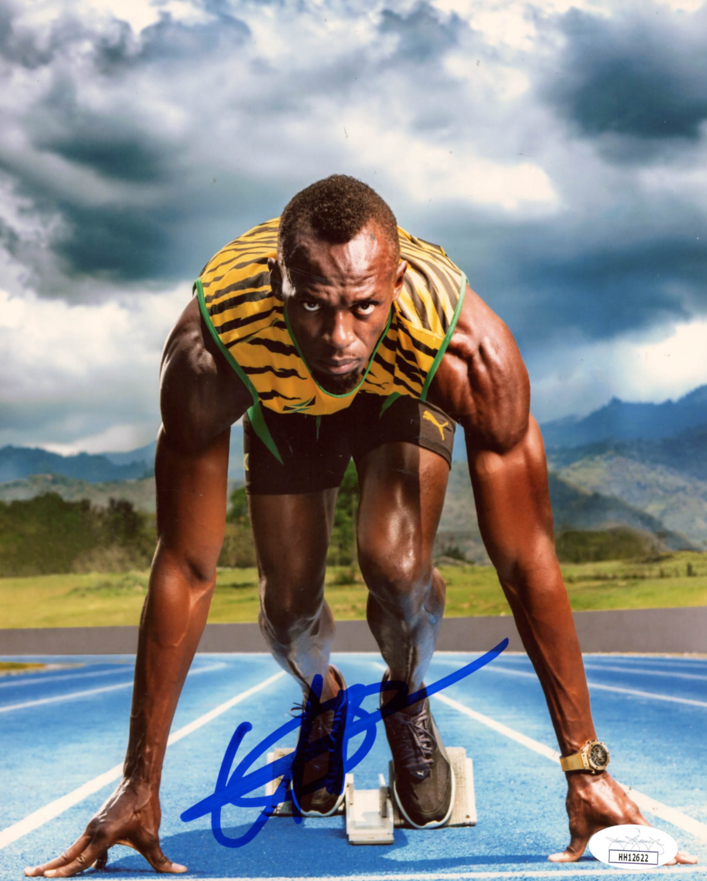 Usain Bolt Signed Team Jamaica 8x10 Photo (JSA COA) at PristineAuction.com Usain Bolt Signed Team Jamaica 8x10 Photo (JSA COA) at PristineAuction.com