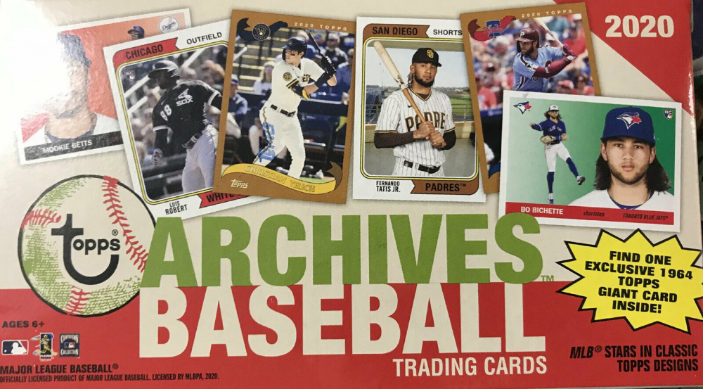 Blaster Box Topps Archives Baseball 2024 - 300 Carte Base Con Design 1961, 1970, 1994