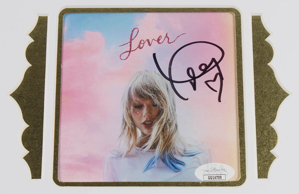 Taylor Swift Signed 27x16 Custom Framed "Lover" Album Photo Display