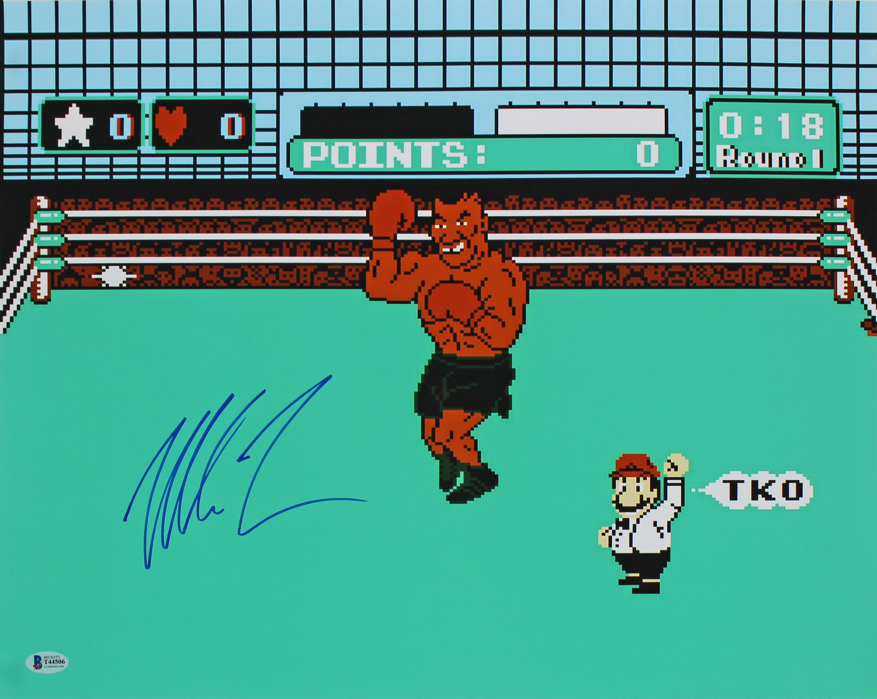 Mike Tyson Signed "Punch-Out!!" 16x20 Photo (Beckett COA) at PristineAuction.com Mike Tyson Signed "Punch-Out!!" 16x20 Photo (Beckett COA) at PristineAuction.com