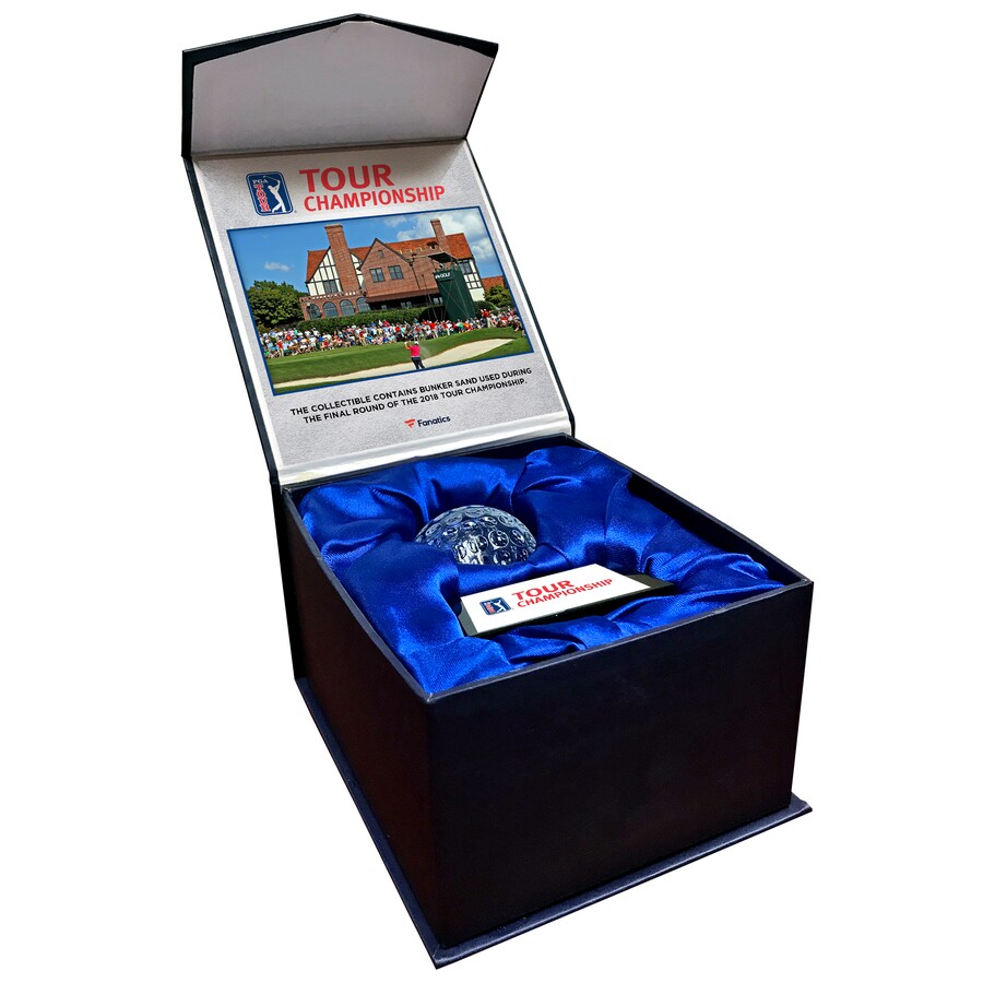 2018 Tour Championship Crystal Golf Ball - Filled with Bunker Sand from the 2018 Tour Championship (Fanatics COA) at PristineAuction.com 2018 Tour Championship Crystal Golf Ball - Filled with Bunker Sand from the 2018 Tour Championship (Fanatics COA) at PristineAuction.com