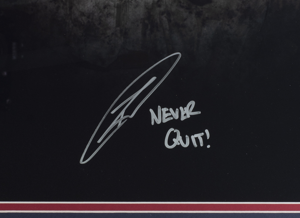 Robert J. O'Neill Signed 22x27 Custom Framed Photo Inscribed "Never Quit!" (JSA COA) at PristineAuction.com Robert J. O'Neill Signed 22x27 Custom Framed Photo Inscribed "Never Quit!" (JSA COA) at PristineAuction.com