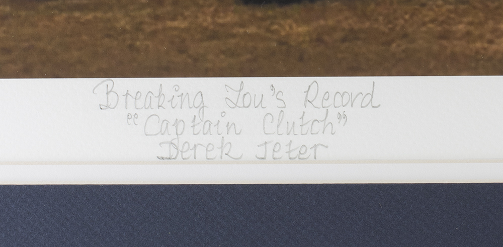 Derek Jeter Yankees Custom Framed Photo Display at PristineAuction.com Derek Jeter Yankees Custom Framed Photo Display at PristineAuction.com