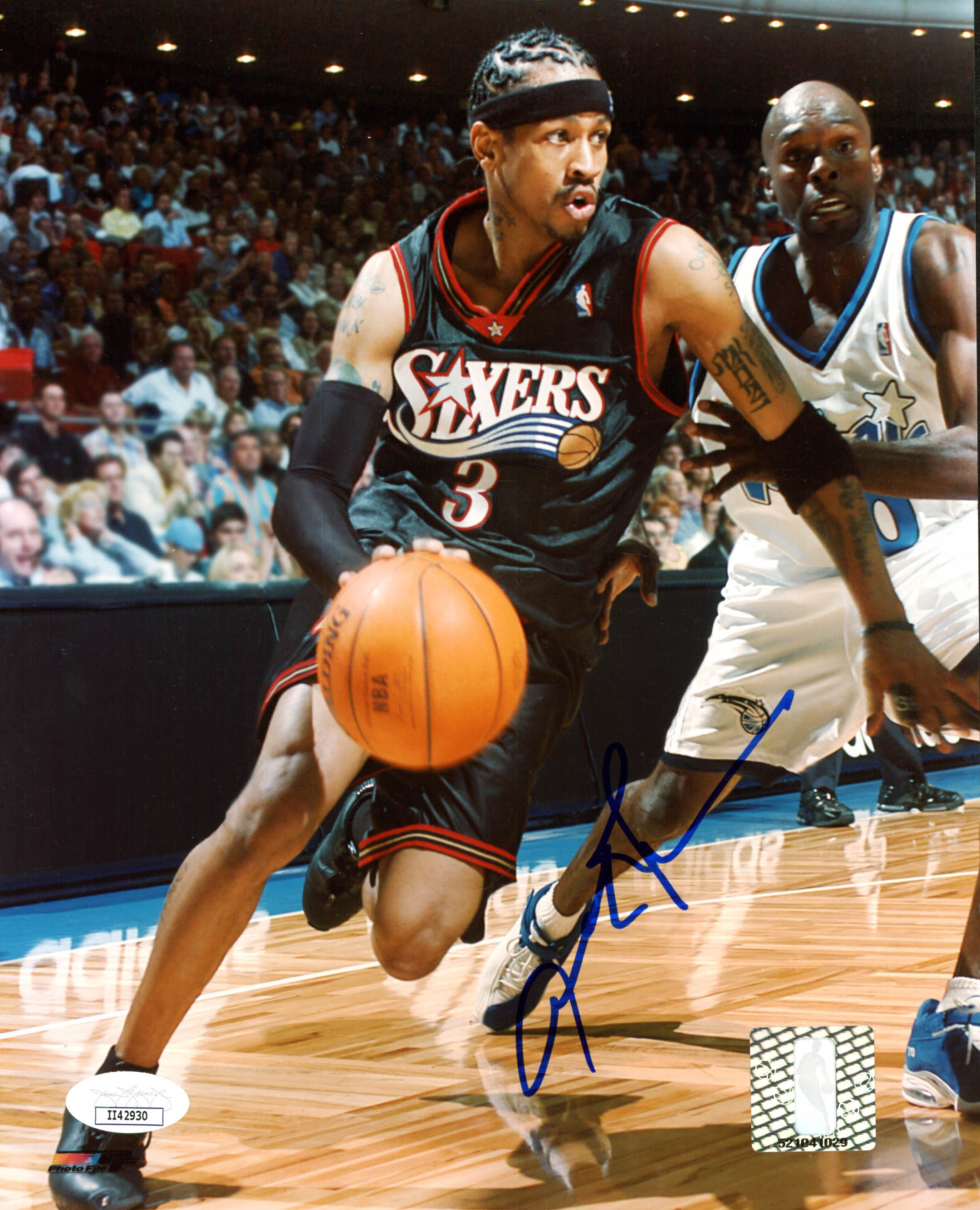 Allen Iverson Signed 76ers 8x10 Photo (JSA COA) at PristineAuction.com Allen Iverson Signed 76ers 8x10 Photo (JSA COA) at PristineAuction.com