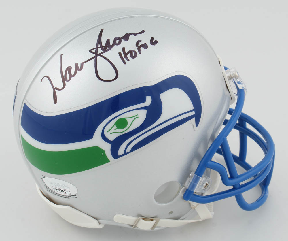 Warren Moon Signed Seahawks Mini Helmet Inscribed "HOF 06" (JSA COA) at PristineAuction.com Warren Moon Signed Seahawks Mini Helmet Inscribed "HOF 06" (JSA COA) at PristineAuction.com
