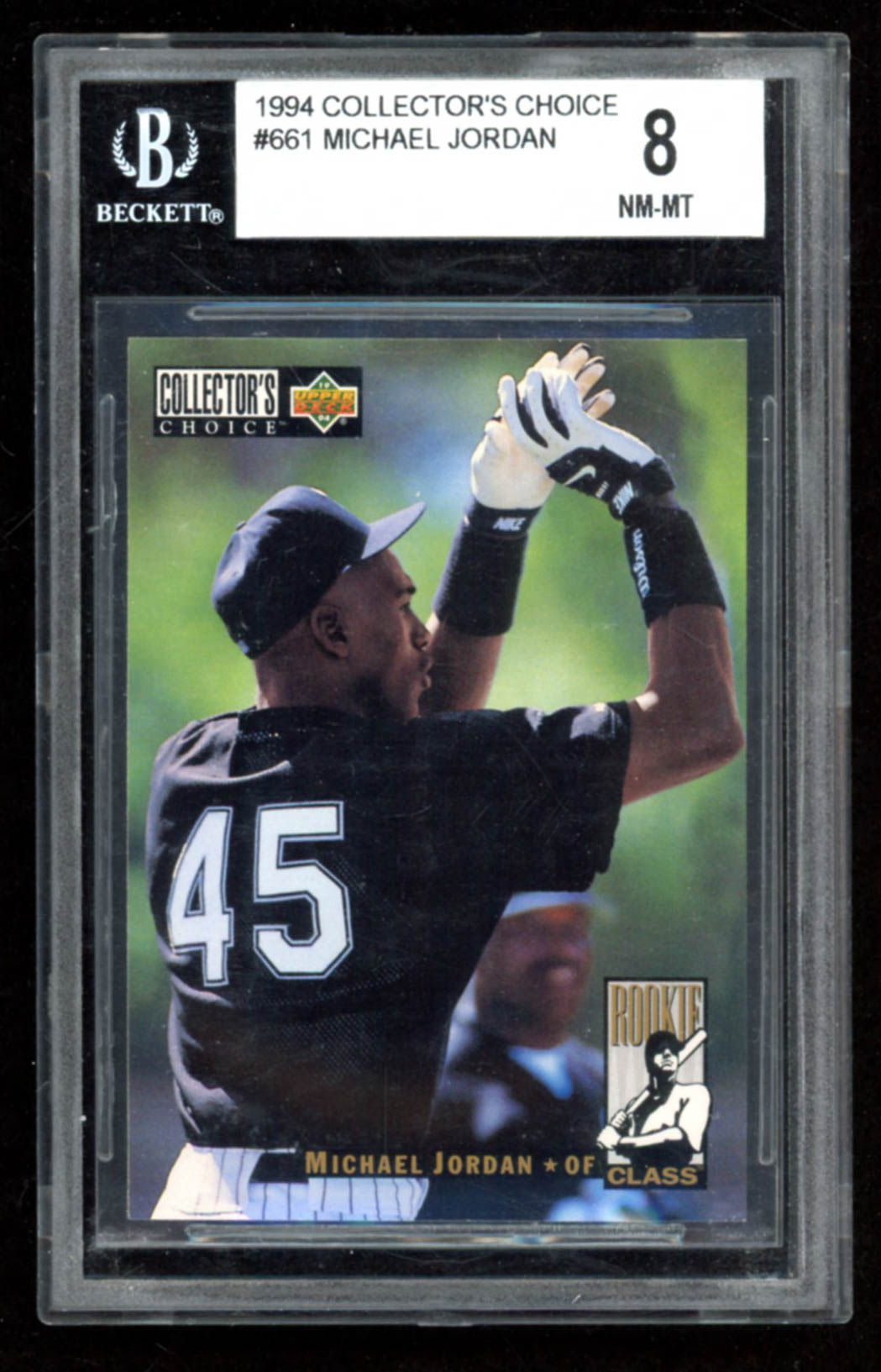 Michael Jordan 1994 Collector's Choice #661 RC (BGS 8) at PristineAuction.com Michael Jordan 1994 Collector's Choice #661 RC (BGS 8) at PristineAuction.com