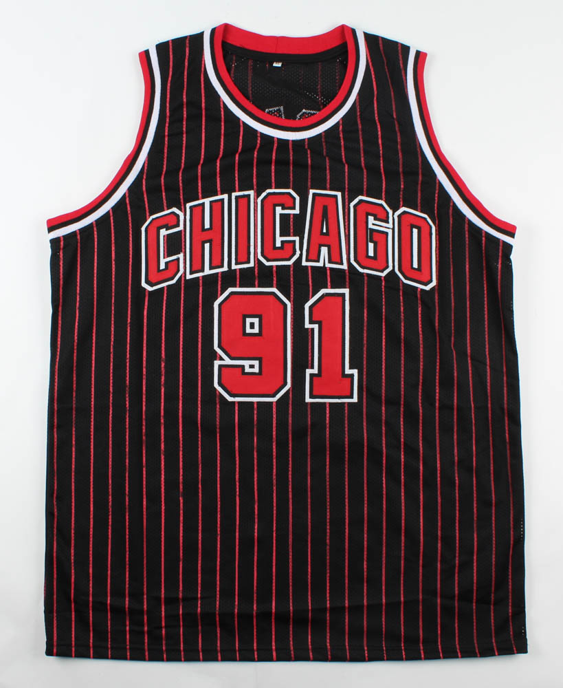 Dennis Rodman Signed Jersey (Beckett) at PristineAuction.com Dennis Rodman Signed Jersey (Beckett) at PristineAuction.com