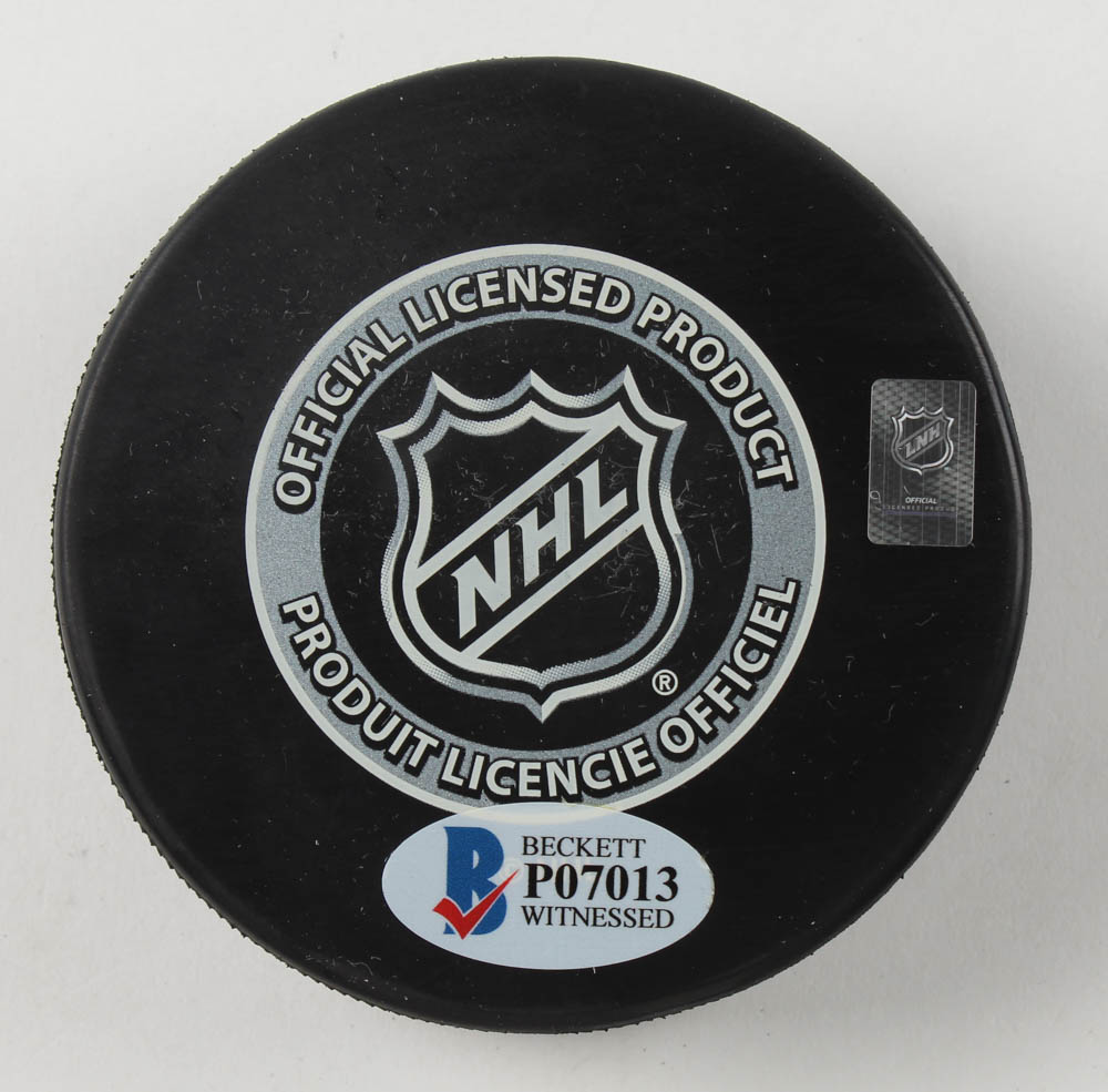 Jeremy Roenick Signed Blackhawks Logo Hockey Puck Inscribed "9x All Star" (Beckett) at PristineAuction.com Jeremy Roenick Signed Blackhawks Logo Hockey Puck Inscribed "9x All Star" (Beckett) at PristineAuction.com