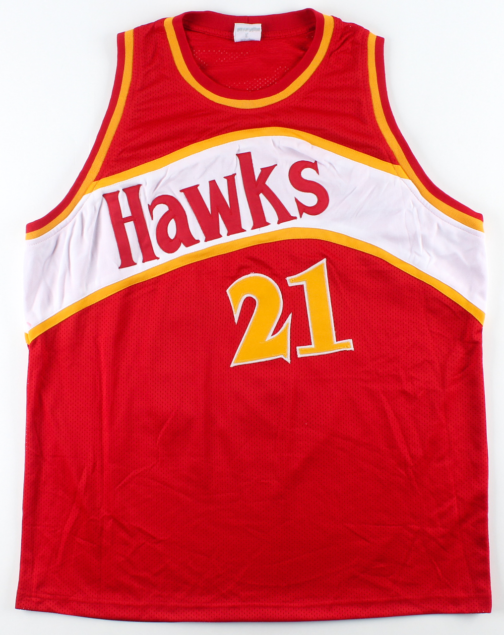 Dominique Wilkins Signed Jersey (PSA COA) at PristineAuction.com Dominique Wilkins Signed Jersey (PSA COA) at PristineAuction.com