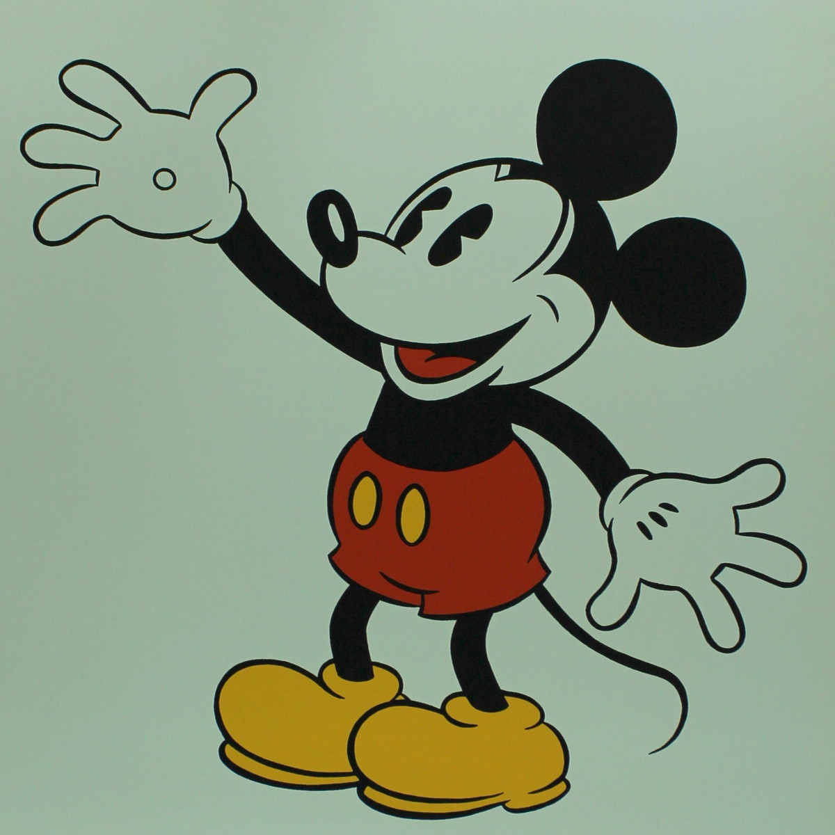 Mickey Mouse 19x27 LE Lithograph at PristineAuction.com Mickey Mouse 19x27 LE Lithograph at PristineAuction.com