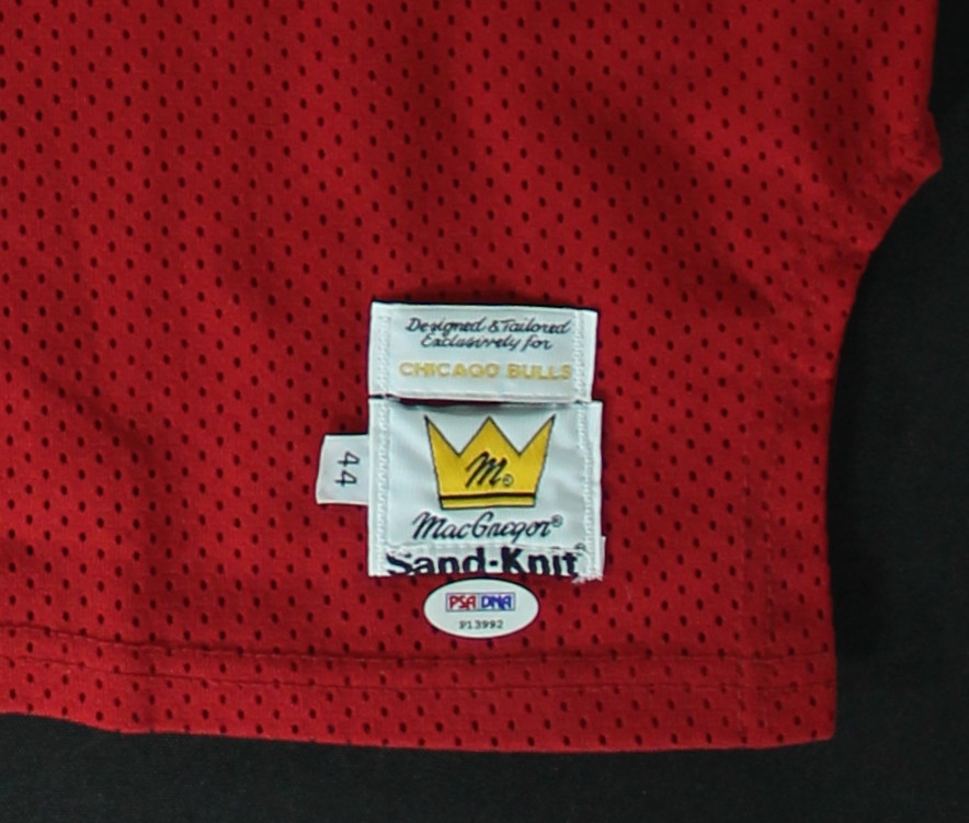 Michael Jordan Signed Bulls Authentic Vintage MacGregor Sand-Knit Jersey (PSA LOA) at PristineAuction.com Michael Jordan Signed Bulls Authentic Vintage MacGregor Sand-Knit Jersey (PSA LOA) at PristineAuction.com