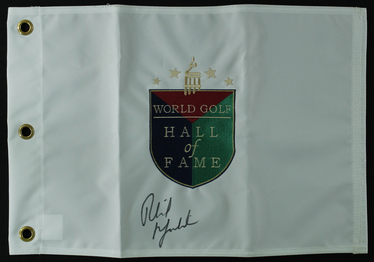 Phil Mickelson Signed "World Golf Hall of Fame" Pin Flag (PSA LOA) at PristineAuction.com Phil Mickelson Signed "World Golf Hall of Fame" Pin Flag (PSA LOA) at PristineAuction.com