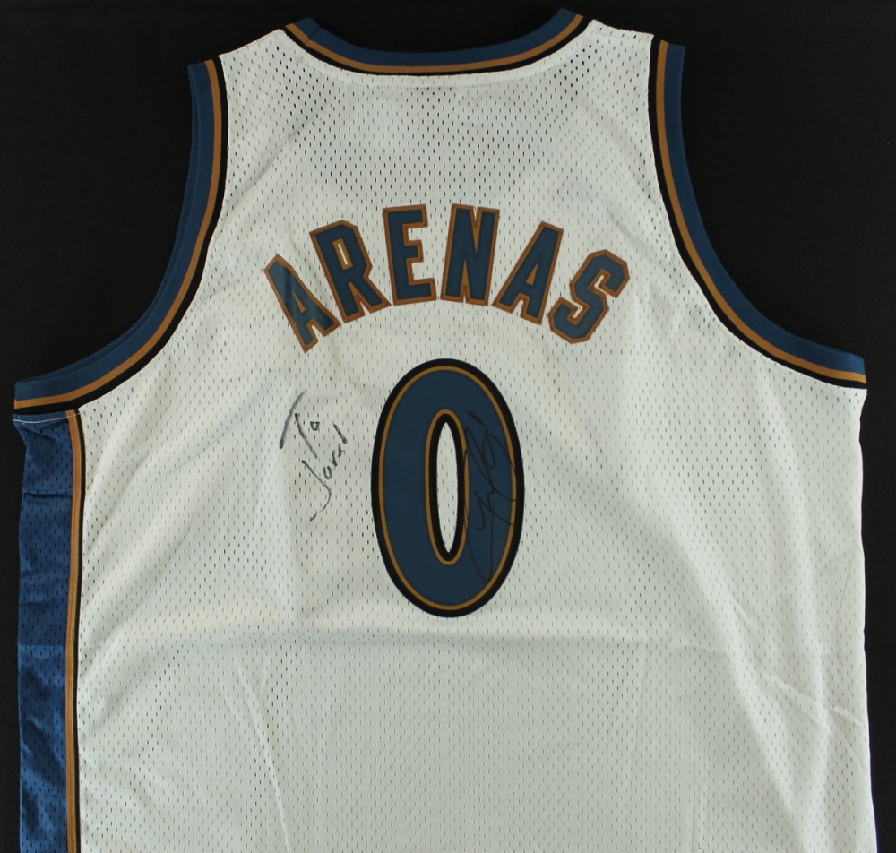 gilbert arenas signed jersey