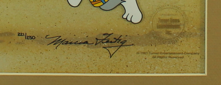 Marcia Fertig Signed 'Tom & Jerry' Original 12x16 Hand-Painted Animation Cel: "The Great Chase" #221/250 (Turner Home Entertainment COA) at PristineAuction.com Marcia Fertig Signed 'Tom & Jerry' Original 12x16 Hand-Painted Animation Cel: "The Great Chase" #221/250 (Turner Home Entertainment COA) at PristineAuction.com