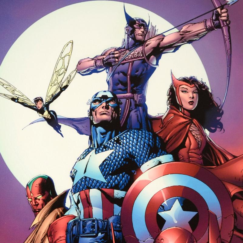 Stan Lee Signed "Avengers #80" Limited Edition 18" x 27" Giclee on Canvas by David Finch & Marvel Comics at PristineAuction.com Stan Lee Signed "Avengers #80" Limited Edition 18" x 27" Giclee on Canvas by David Finch & Marvel Comics at PristineAuction.com