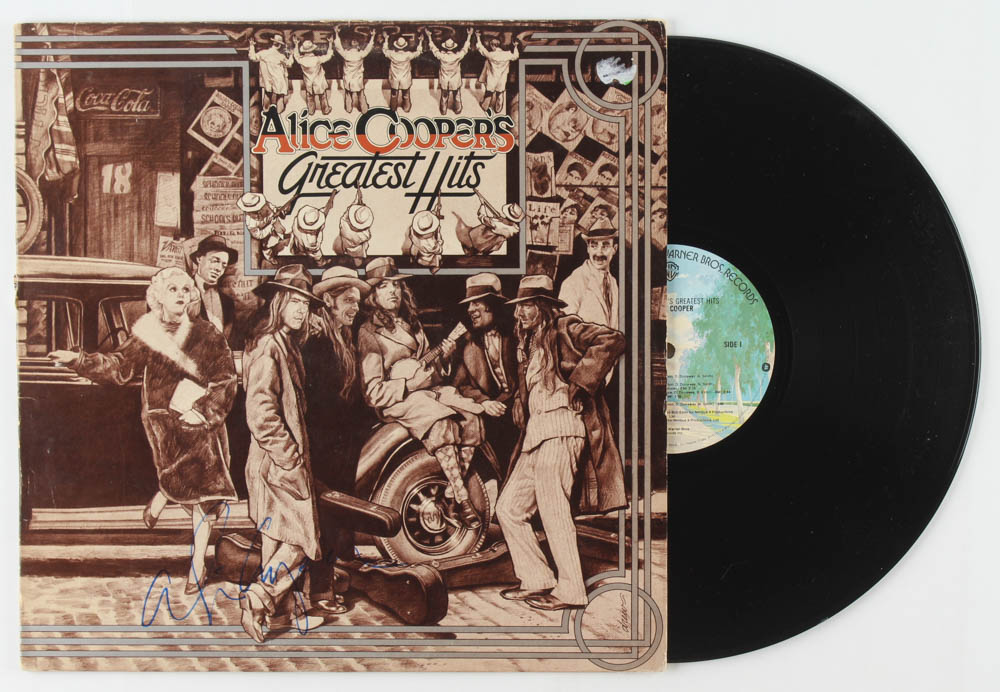 Alice Cooper Signed "Greatest Hits" Vinyl Record Album (JSA COA) at PristineAuction.com Alice Cooper Signed "Greatest Hits" Vinyl Record Album (JSA COA) at PristineAuction.com