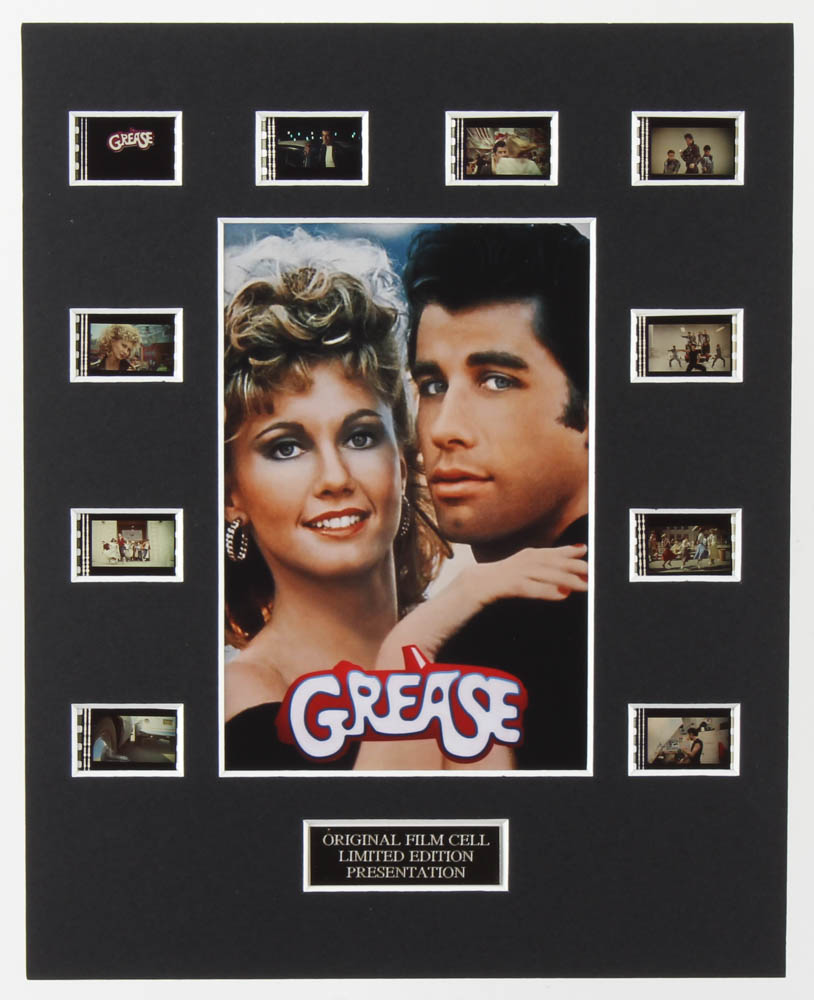 "Grease" LE 8x10 Custom Matted Original Film / Movie Cell Display at PristineAuction.com "Grease" LE 8x10 Custom Matted Original Film / Movie Cell Display at PristineAuction.com