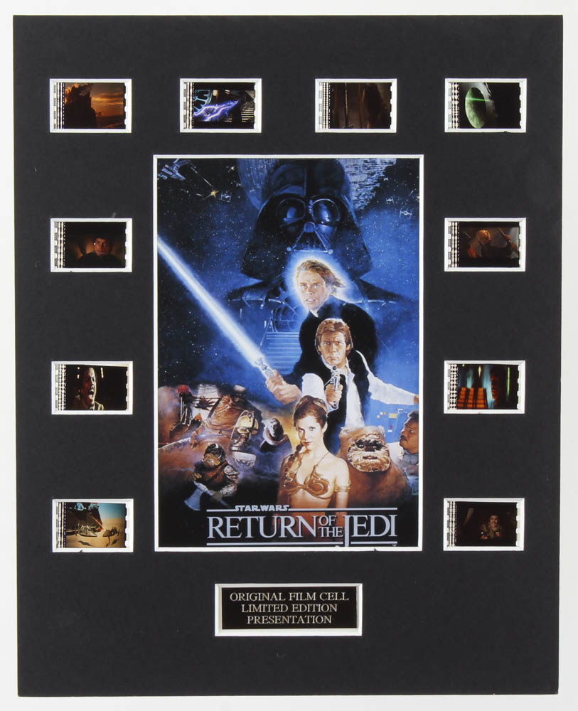 "Star Wars Episode VI: Return of the Jedi" LE 8x10 Custom Matted Original Film / Movie Cell Display at PristineAuction.com "Star Wars Episode VI: Return of the Jedi" LE 8x10 Custom Matted Original Film / Movie Cell Display at PristineAuction.com