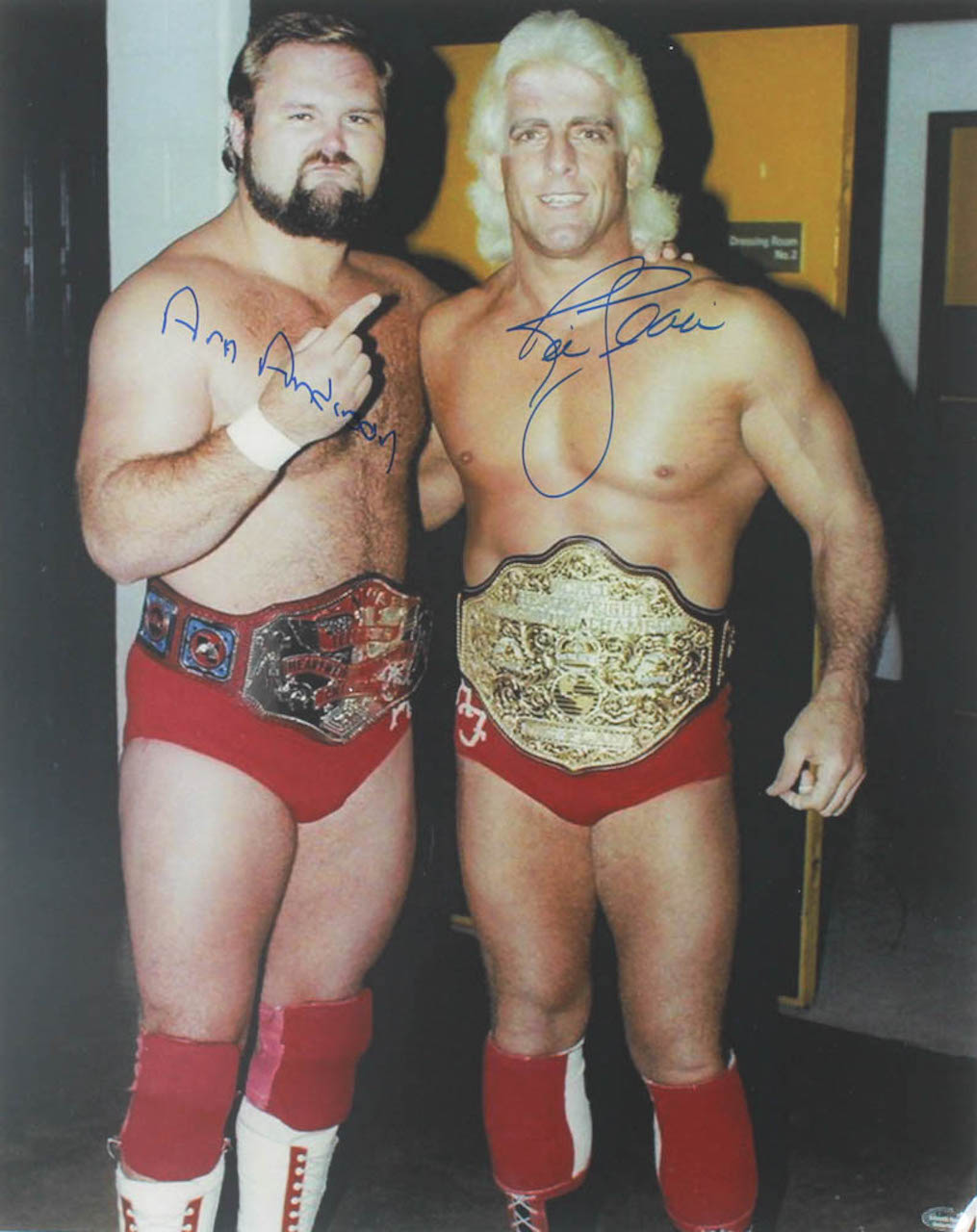 Ric Flair & Arn Anderson Signed WWE 16x20 Photo (Schwartz Sports COA) at PristineAuction.com Ric Flair & Arn Anderson Signed WWE 16x20 Photo (Schwartz Sports COA) at PristineAuction.com