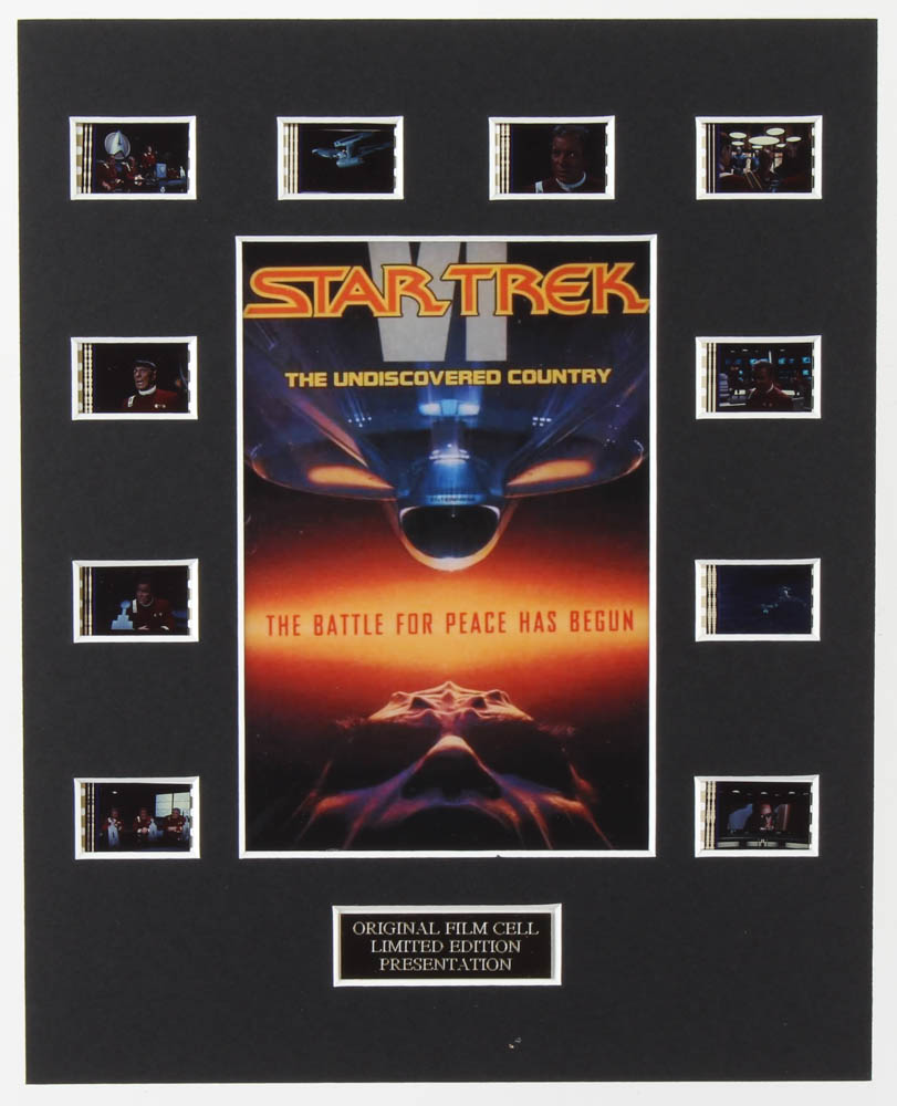 "Star Trek VI: The Undiscovered Country" LE 8x10 Custom Matted Original Film / Movie Cell Display at PristineAuction.com "Star Trek VI: The Undiscovered Country" LE 8x10 Custom Matted Original Film / Movie Cell Display at PristineAuction.com