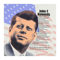 "John F. Kennedy" LE 24x24 Hand-Pulled Silkscreen on Canvas by Steve Kaufman (Artova) at PristineAuction.com