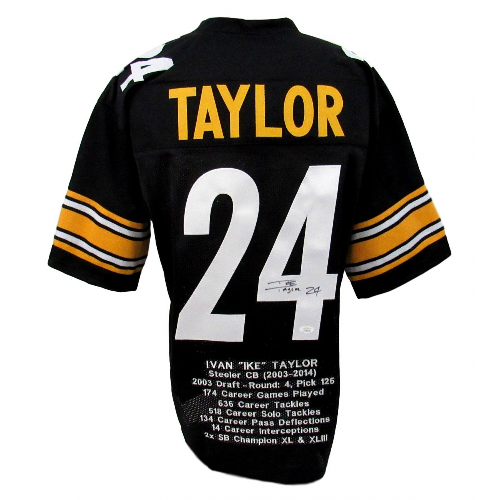 Ike Taylor Signed Career Highlight Stat Jersey Jsa Coa Pristine Auction