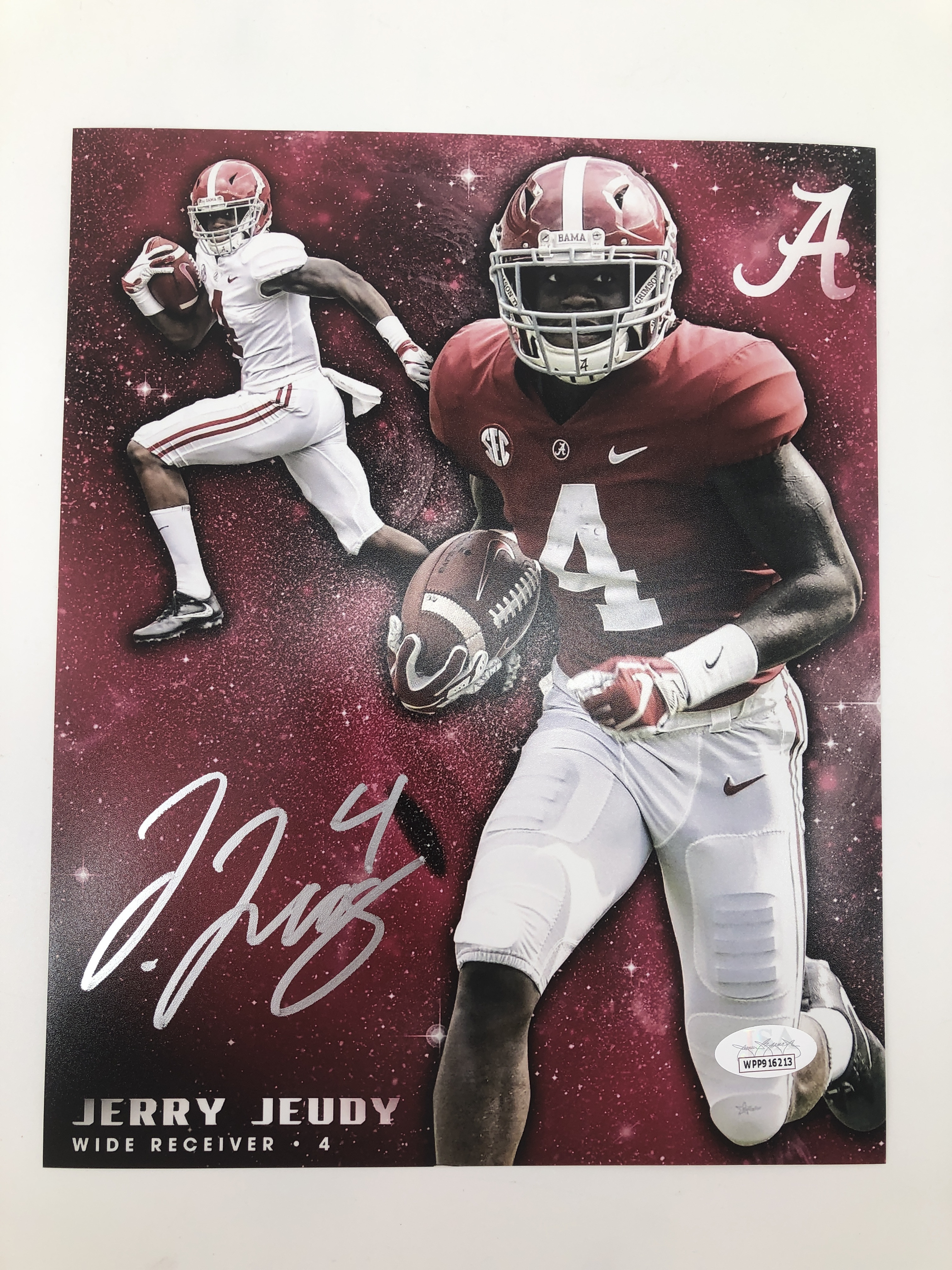 Jerry Jeudy Signed Alabama Crimson Tide 8x10 Photo (JSA COA) at PristineAuction.com Jerry Jeudy Signed Alabama Crimson Tide 8x10 Photo (JSA COA) at PristineAuction.com