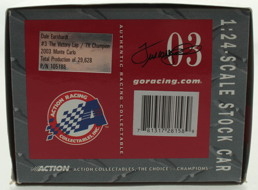 Dale Earnhardt LE #3 The Victory Lap / 7x Champion 2003 Monte Carlo 1:24 Scale Stock Car at PristineAuction.com Dale Earnhardt LE #3 The Victory Lap / 7x Champion 2003 Monte Carlo 1:24 Scale Stock Car at PristineAuction.com