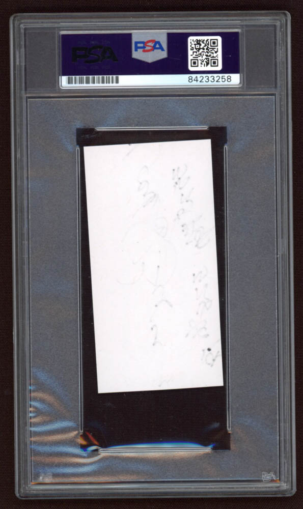 Donlad "Bush" Bryan Signed 2x3.5 Index Card Inscribed "352d FG" & "328d FG" (PSA Encapsulated) at PristineAuction.com Donlad "Bush" Bryan Signed 2x3.5 Index Card Inscribed "352d FG" & "328d FG" (PSA Encapsulated) at PristineAuction.com