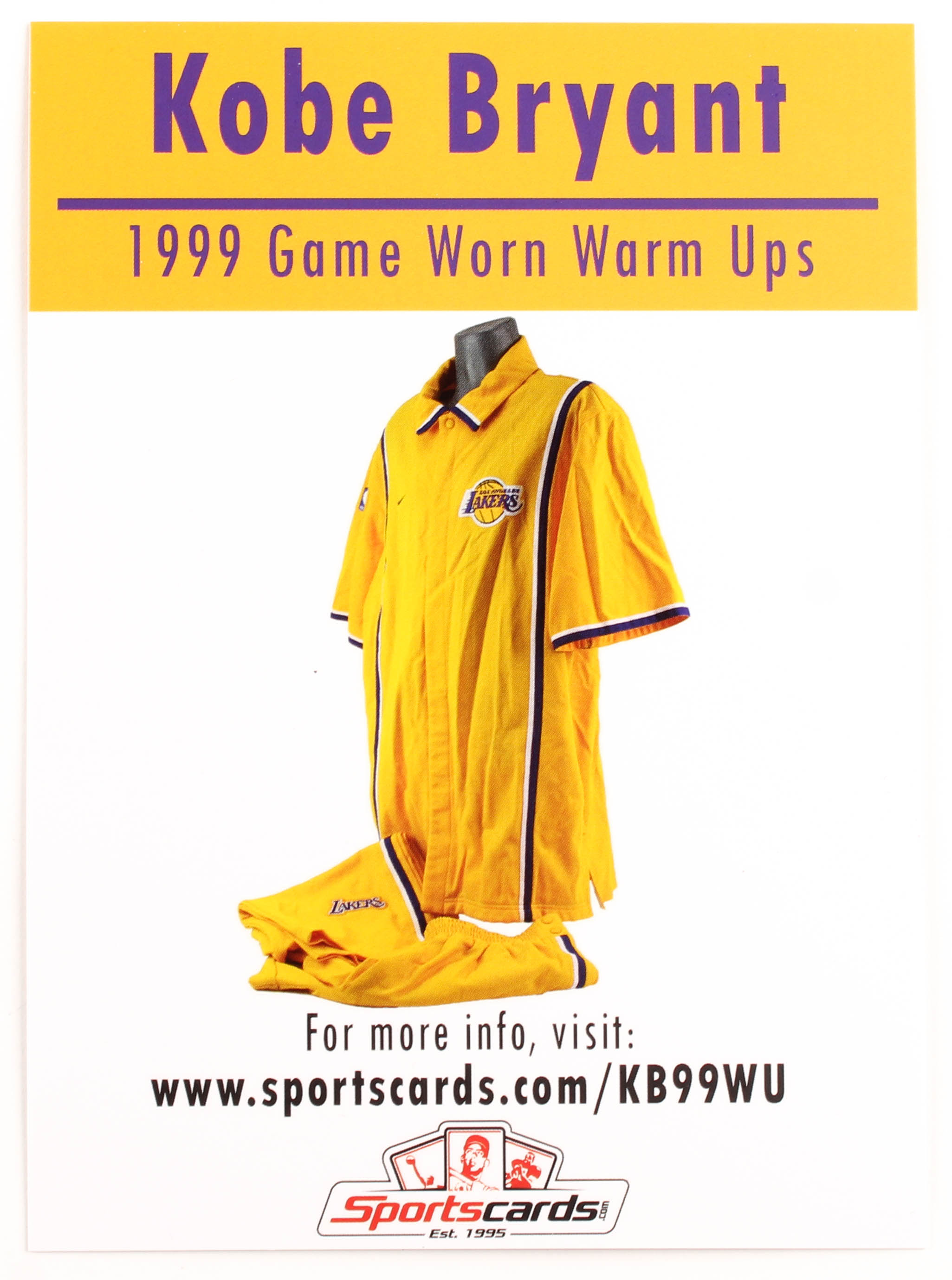 Lot of (2) Kobe Bryant Items With Signed NBA Basketball WIth DIsplay Case & 1999 Game Worn Warm Ups Piece (Beckett LOA & PSA Hologram) at PristineAuction.com Lot of (2) Kobe Bryant Items With Signed NBA Basketball WIth DIsplay Case & 1999 Game Worn Warm Ups Piece (Beckett LOA & PSA Hologram) at PristineAuction.com