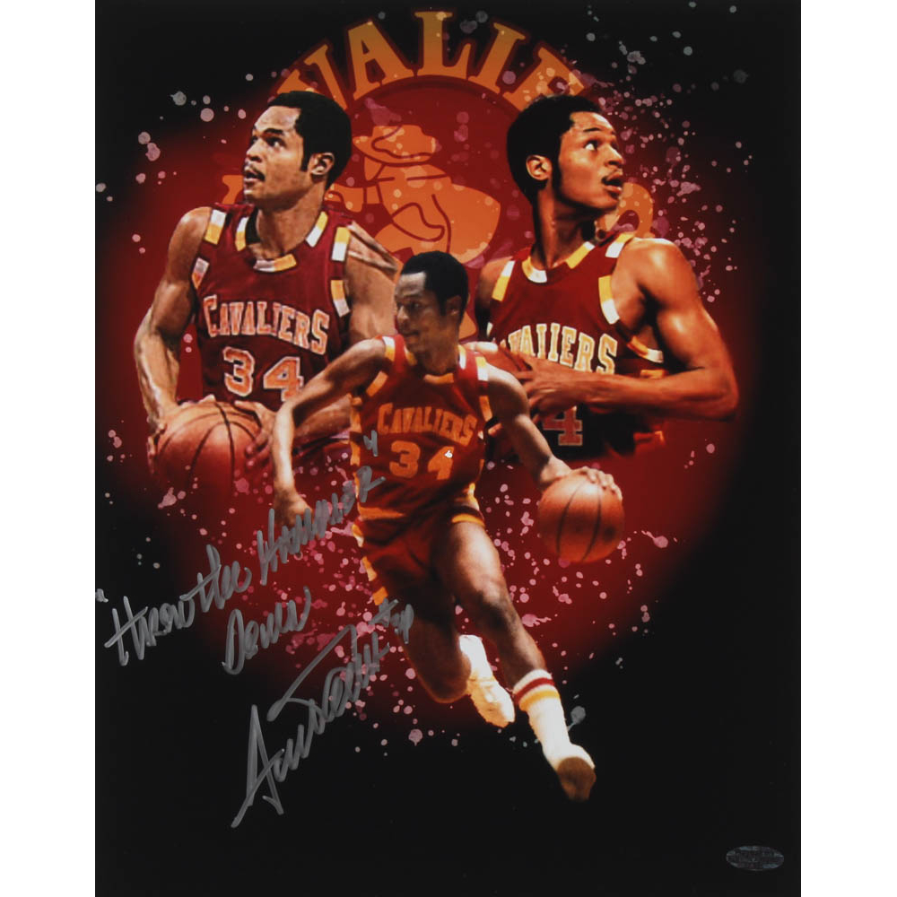 Austin Carr Signed Cavaliers 11x14 Photo Inscribed "Throw the Hammer