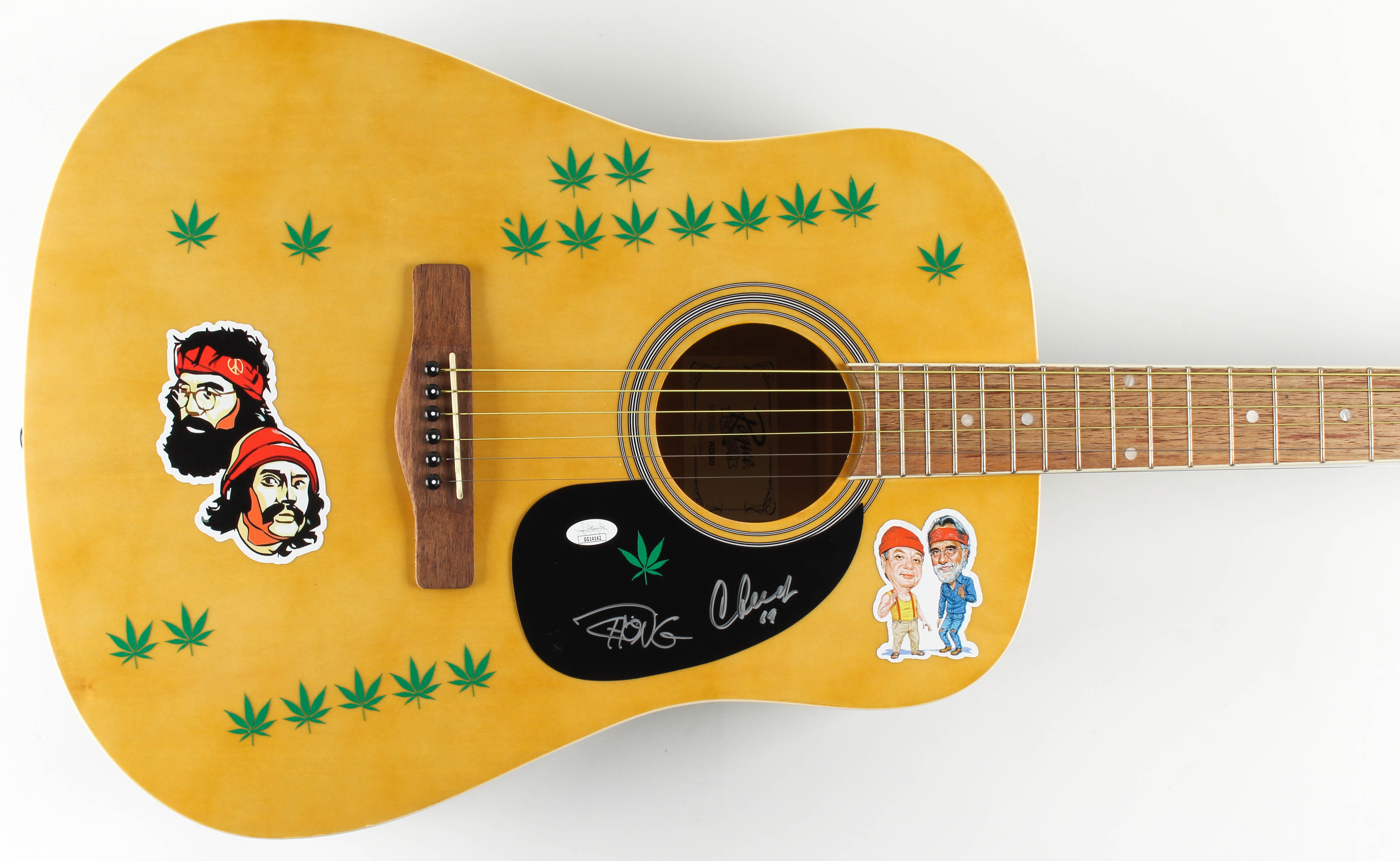Cheech Marin & Tommy Chong Signed 41" Acoustic Guitar (JSA Hologram) at PristineAuction.com Cheech Marin & Tommy Chong Signed 41" Acoustic Guitar (JSA Hologram) at PristineAuction.com
