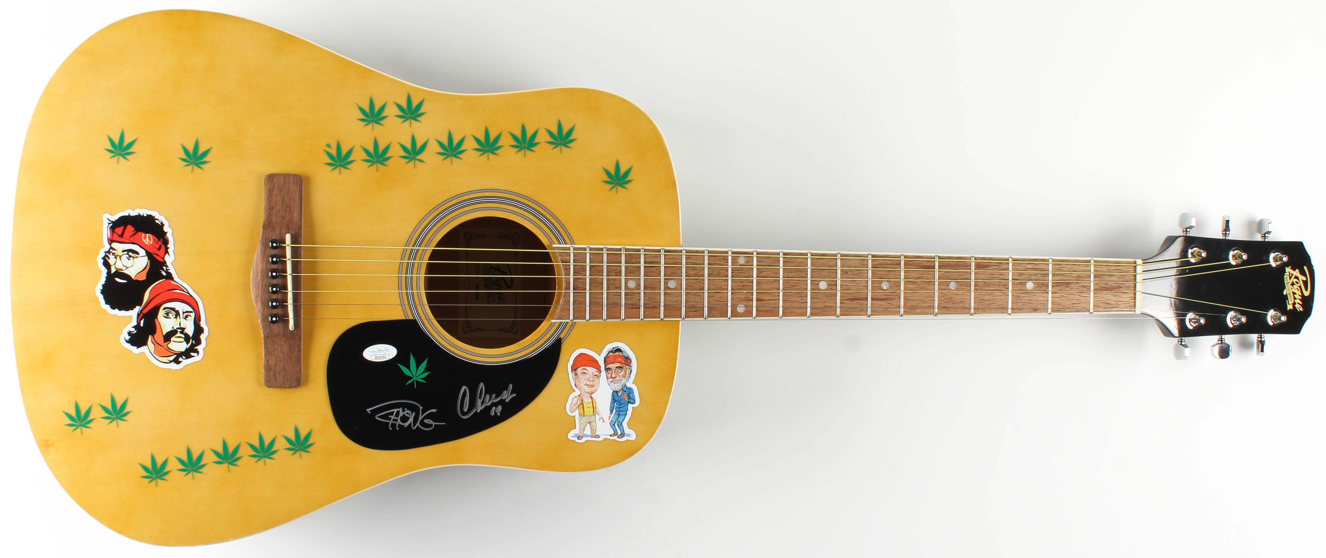 Cheech Marin & Tommy Chong Signed 41" Acoustic Guitar (JSA Hologram) at PristineAuction.com Cheech Marin & Tommy Chong Signed 41" Acoustic Guitar (JSA Hologram) at PristineAuction.com