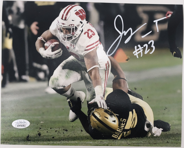 Jonathan Taylor Signed Wisconsin Badgers 8x10 Photo (JSA COA) at PristineAuction.com Jonathan Taylor Signed Wisconsin Badgers 8x10 Photo (JSA COA) at PristineAuction.com