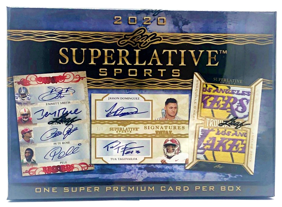 2020 Leaf Superlative Sports Hobby Box of (1) Card at PristineAuction.com 2020 Leaf Superlative Sports Hobby Box of (1) Card at PristineAuction.com