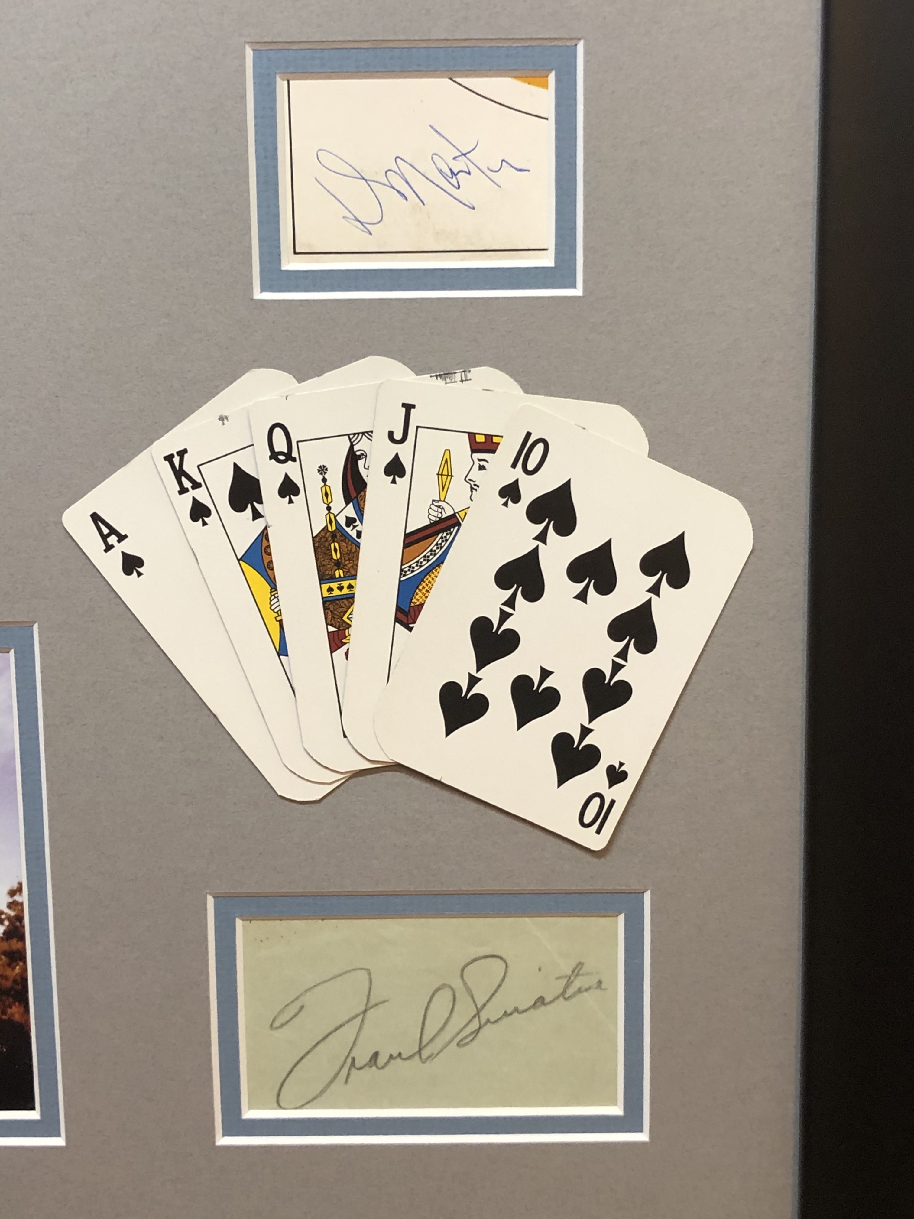 "The Rat Pack" 24x28 Custom Framed Cut Display Signed by (5) with Joey Bishop, Frank Sinatra, Sammy Davis Jr., Peter Lawford & Dean Martin (JSA LOA & PSA COA) at PristineAuction.com "The Rat Pack" 24x28 Custom Framed Cut Display Signed by (5) with Joey Bishop, Frank Sinatra, Sammy Davis Jr., Peter Lawford & Dean Martin (JSA LOA & PSA COA) at PristineAuction.com