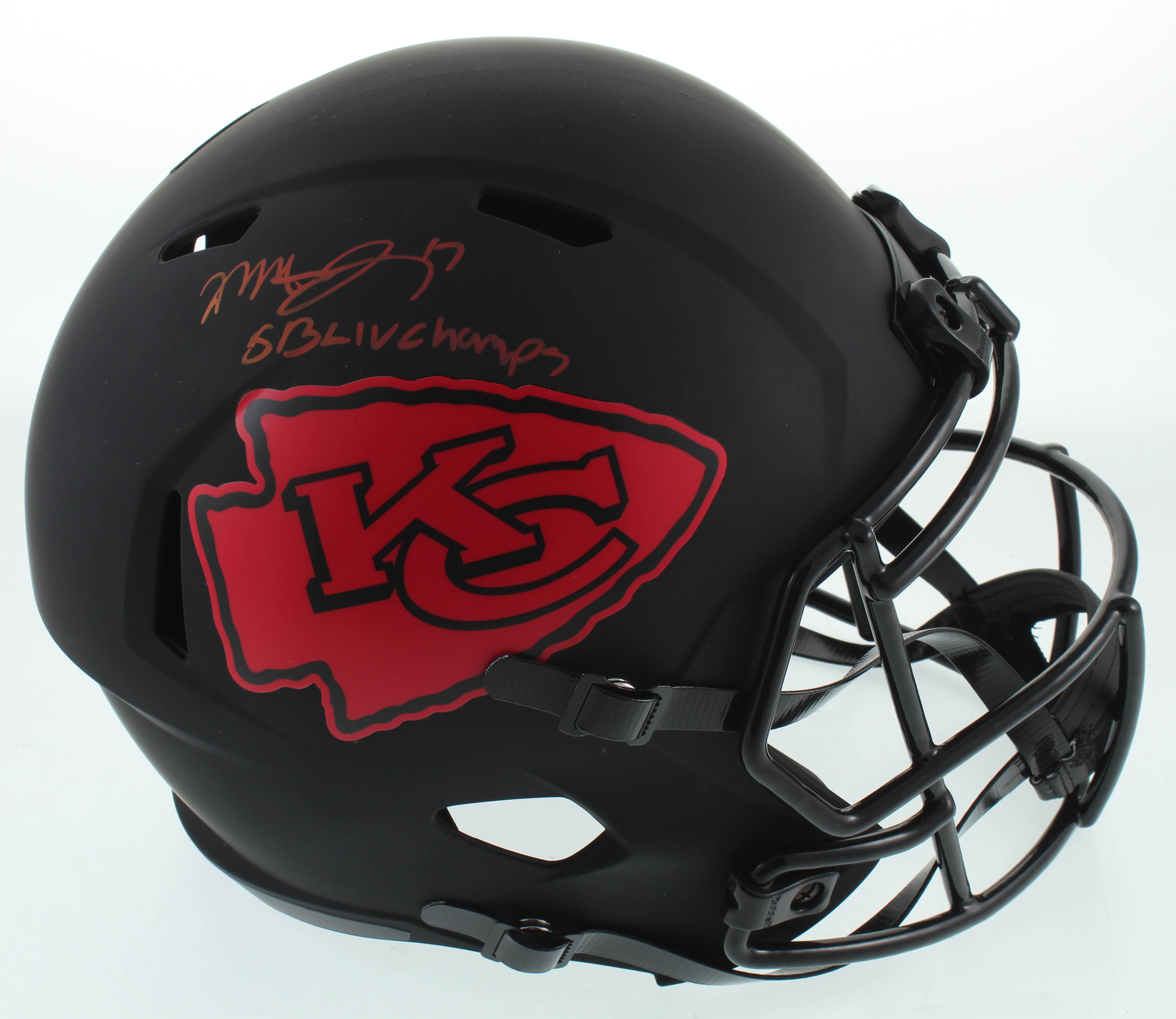 Mecole Hardman Signed Chiefs Full-Size Eclipse Alternate Speed Helmet Inscribed "SB LIV Champs" (JSA COA) at PristineAuction.com Mecole Hardman Signed Chiefs Full-Size Eclipse Alternate Speed Helmet Inscribed "SB LIV Champs" (JSA COA) at PristineAuction.com