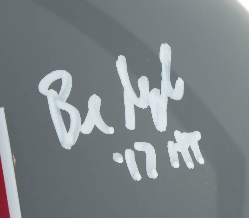 Baker Mayfield Signed Oklahoma Sooners Full-Size AMP Alternate Speed Helmet Inscribed "'17 HT" (Beckett) at PristineAuction.com Baker Mayfield Signed Oklahoma Sooners Full-Size AMP Alternate Speed Helmet Inscribed "'17 HT" (Beckett) at PristineAuction.com