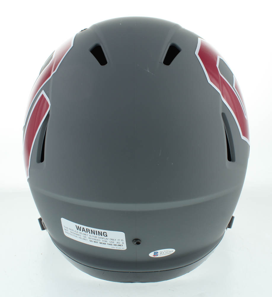 Baker Mayfield Signed Oklahoma Sooners Full-Size AMP Alternate Speed Helmet Inscribed "'17 HT" (Beckett) at PristineAuction.com Baker Mayfield Signed Oklahoma Sooners Full-Size AMP Alternate Speed Helmet Inscribed "'17 HT" (Beckett) at PristineAuction.com