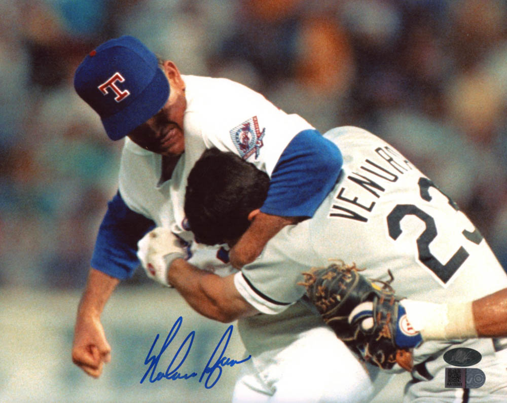 Nolan Ryan Signed Rangers 8x10 Photo (AIV COA & Ryan Hologram) at PristineAuction.com Nolan Ryan Signed Rangers 8x10 Photo (AIV COA & Ryan Hologram) at PristineAuction.com
